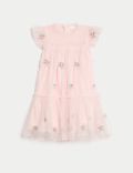 Floral Embroidery Dress (2-7 Yrs)