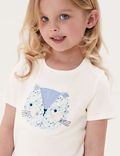 3pk Pure Cotton Cat T-Shirts (2-7 Yrs)