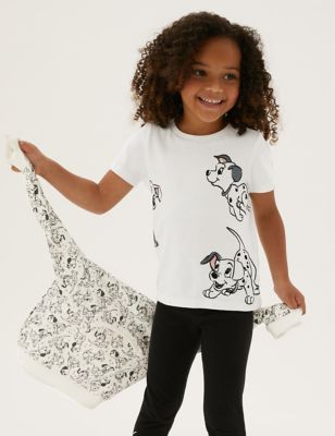 One Hundred and One Dalmatians Girl's Family T-Shirt Red