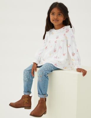 

M&S Collection Top con estampado animal (2-7 años) - White Mix, White Mix