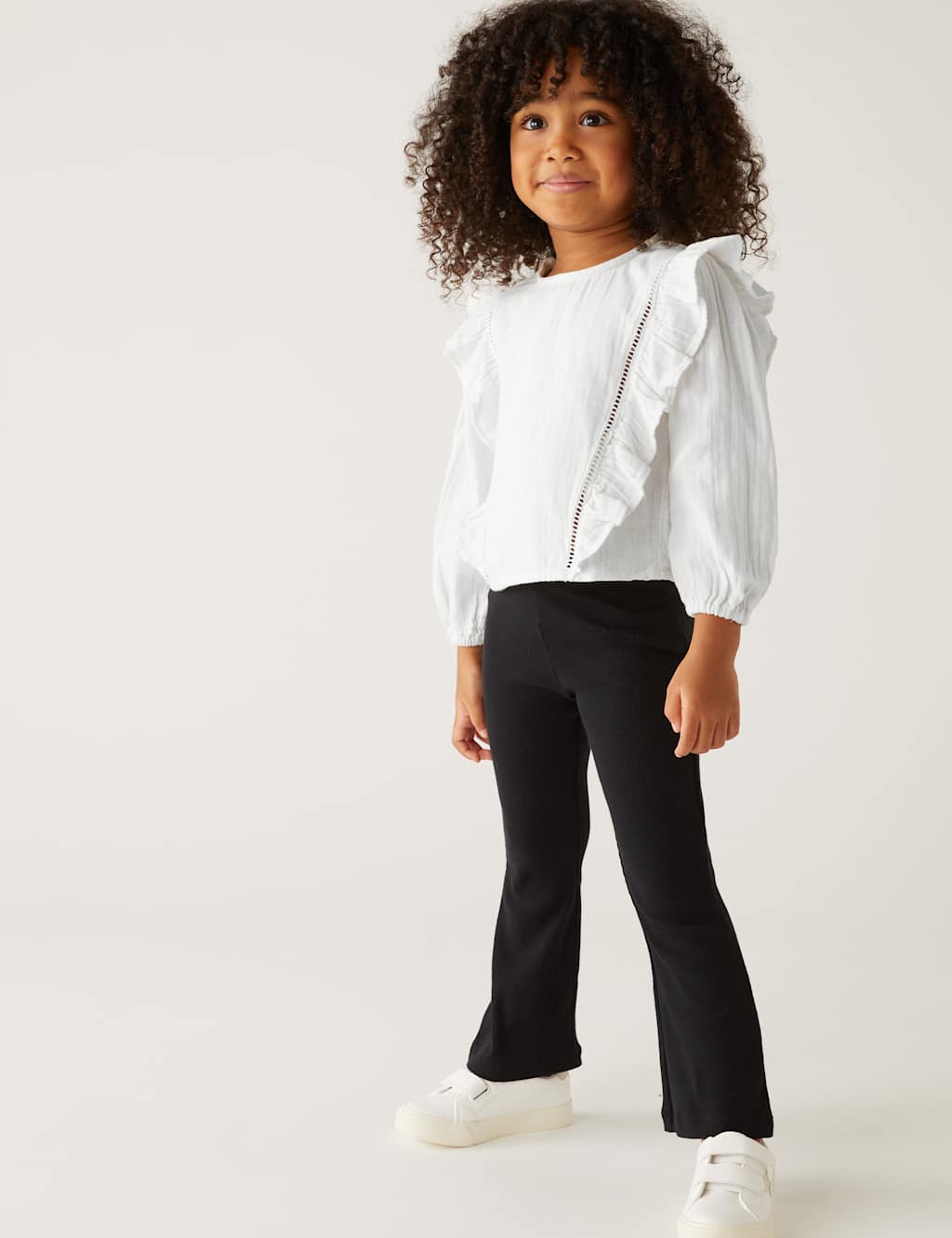 Pure Cotton Frill Blouse (2-8 Yrs) image 2