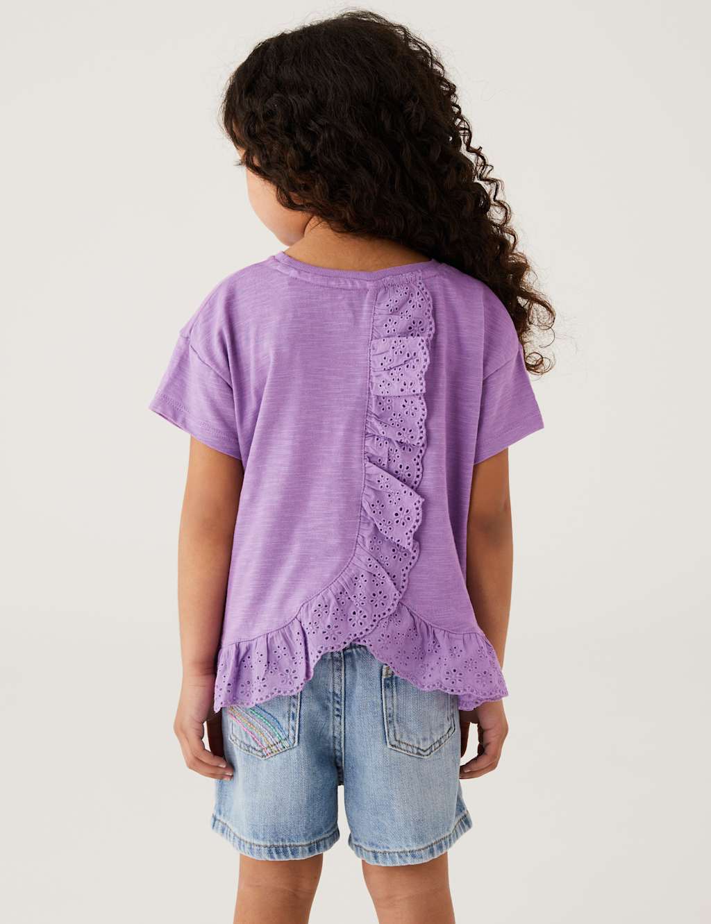Pure Cotton Frill Top (2-8 Yrs) image 3