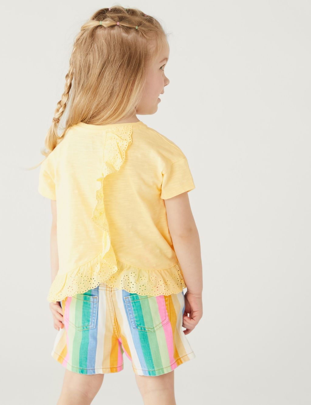 Pure Cotton Frill Top (2-8 Yrs) image 3