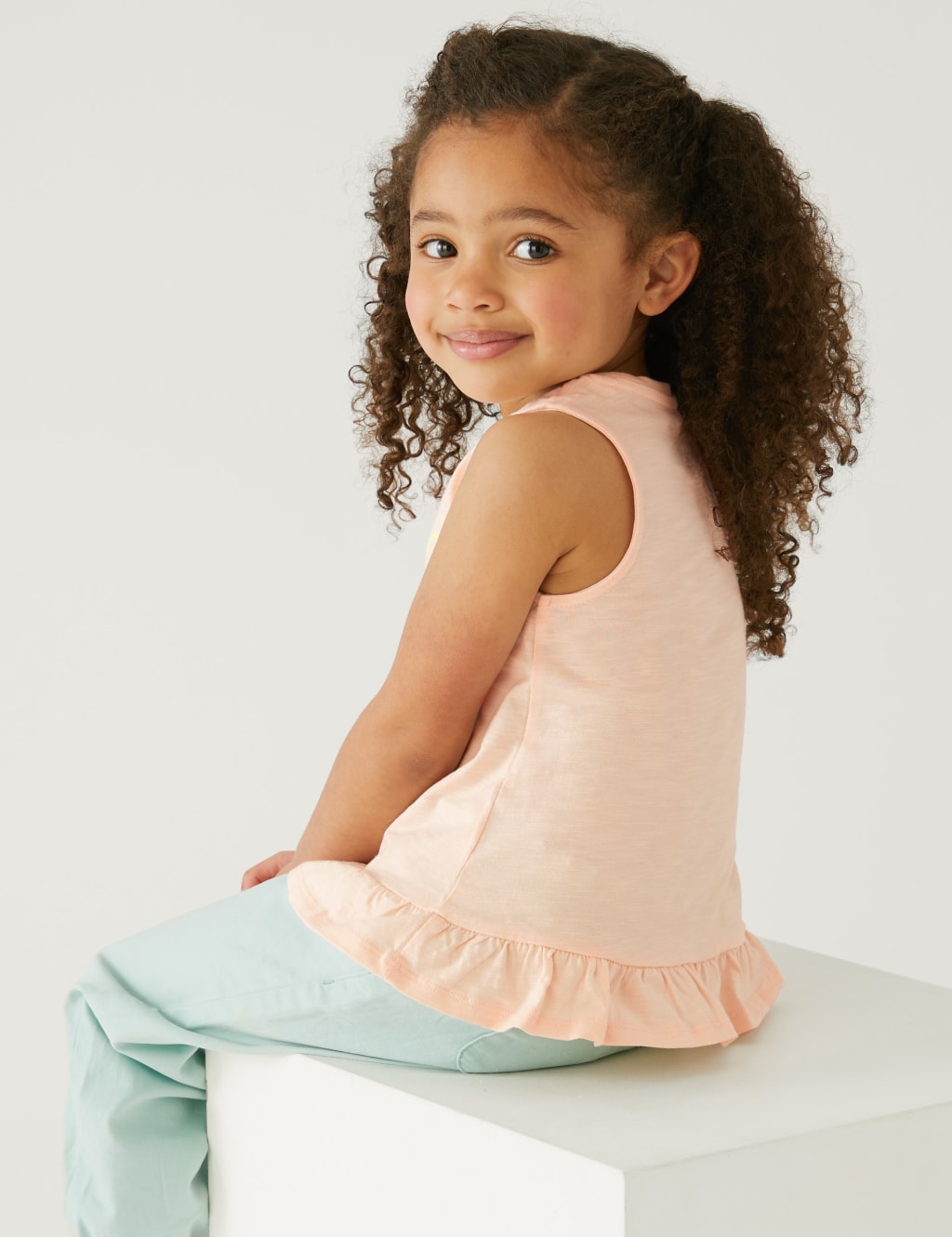 Pure Cotton Flamingo Print Top (2-8 Yrs) image 3