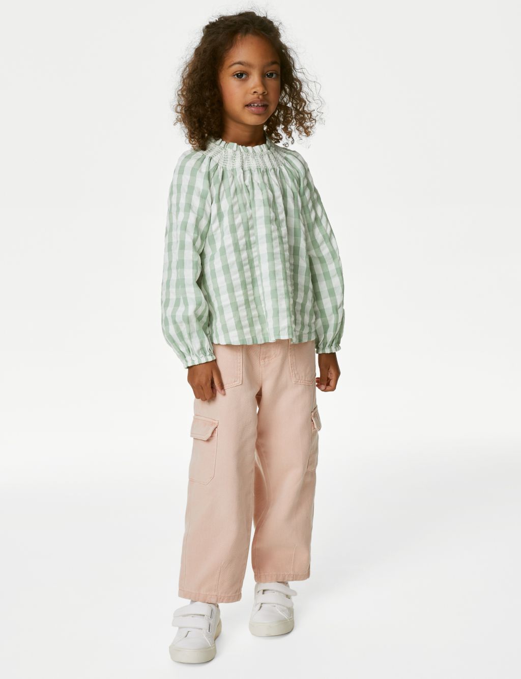 Pure Cotton Gingham Blouse (2-8 Yrs) image 3