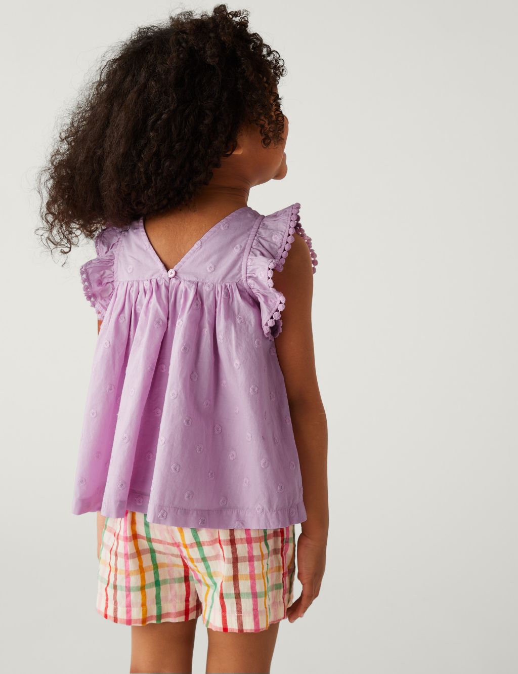Pure Cotton Spotted Top (2-8 Yrs) image 4