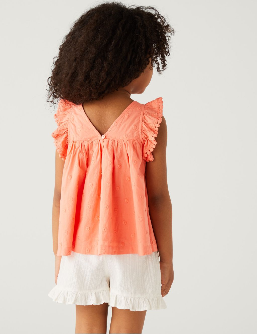 Pure Cotton Spotted Top (2-8 Yrs) image 3