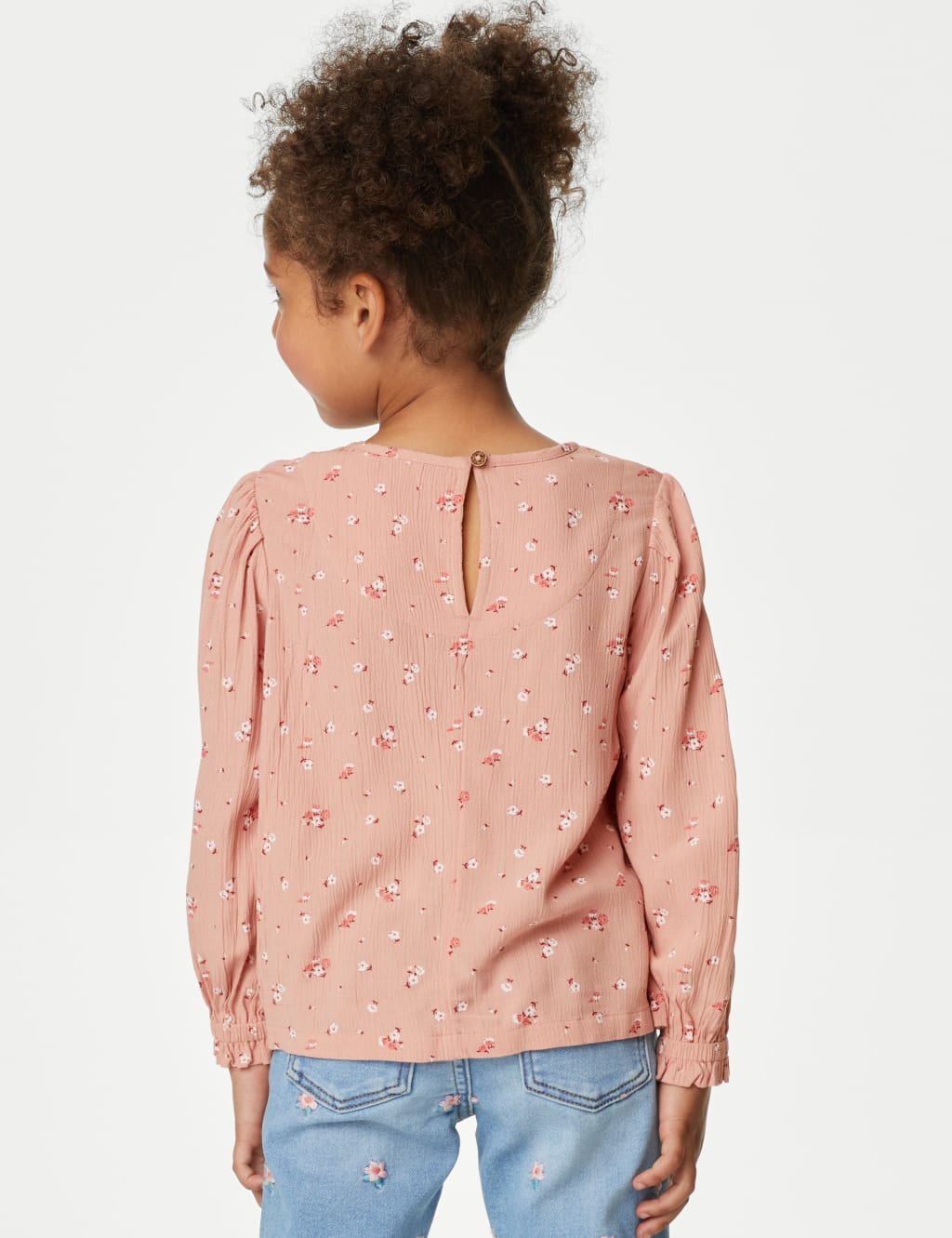 Floral Shirred Blouse (2-8 Yrs) image 4