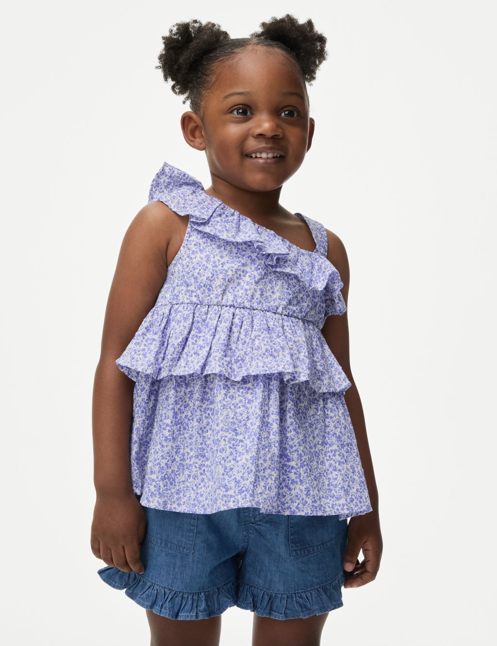 Pure Cotton Frill Blouse (2-8 Yrs)
