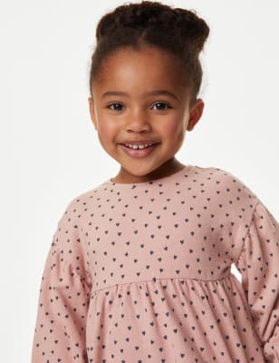 

Girls M&S Collection Pure Cotton Heart Top (2-8 Yrs) - Pink, Pink