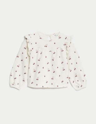 

M&S Collection Top 100% algodón con estampado de frutas (2-8 años) - Cream, Cream