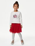 Pure Cotton Star Reversible Sequin Top (2-8 Yrs)