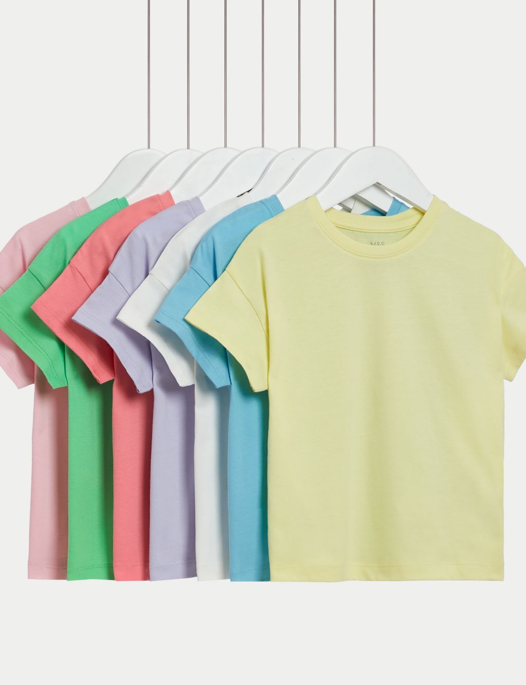 7pk Pure Cotton T-Shirts (2-8 Yrs) image 1