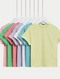 7er-Pack T-Shirts aus reiner Baumwolle (2–8 Jahre)