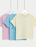 3er-Pack T-Shirts aus reiner Baumwolle mit Muster (2–8 J.)
