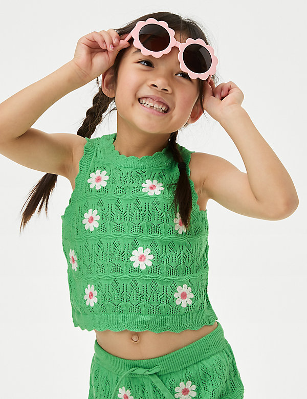 Cotton Rich Knitted Top (2-8 Yrs) - DK