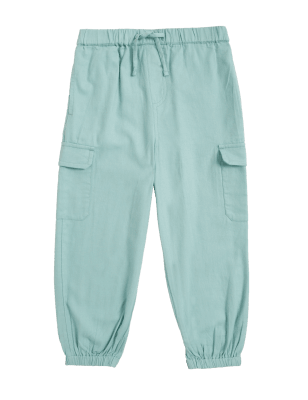 

Girls M&S Collection Pure Cotton Cargo Trousers (2-7 Yrs) - Aqua, Aqua