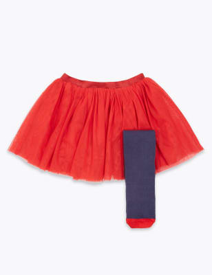 Komplet sukně tutu a&nbsp;punčoch (3&nbsp;měs&iacute;ce&nbsp;&ndash; 7&nbsp;let)