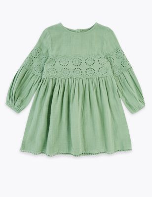 cotton broderie anglaise dress