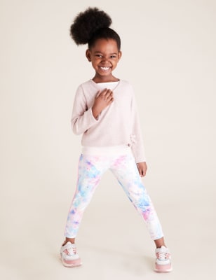 Leggings à imprimé teinté au noeud (du 2 au 7 ans) - Multi