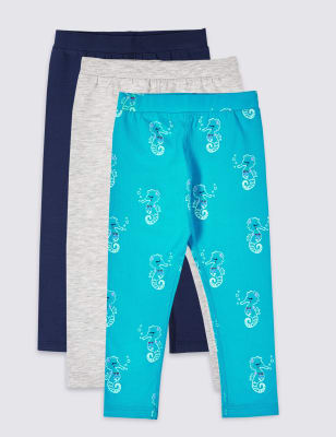 Lot de 3&nbsp;leggings faciles &agrave; enfiler (du 3&nbsp;mois au 7&nbsp;ans)