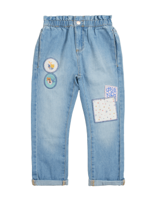 

M&S Collection Jeans denim regular con bordado (2-7 años), Denim