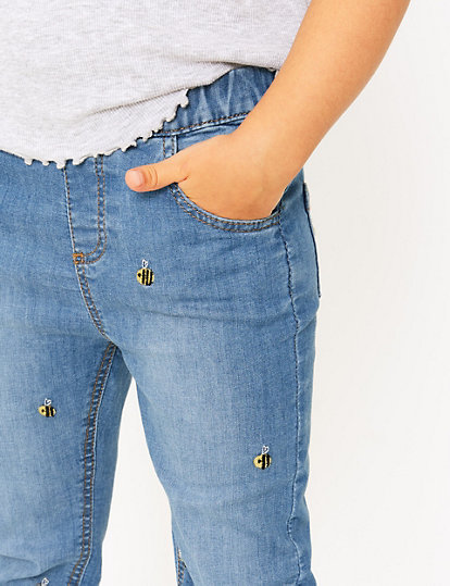 Embroidered Bee Jeans (2-7 Years)