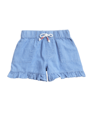 

Girls M&S Collection Pure Cotton Denim Shorts (2-7 Yrs) - Chambray, Chambray