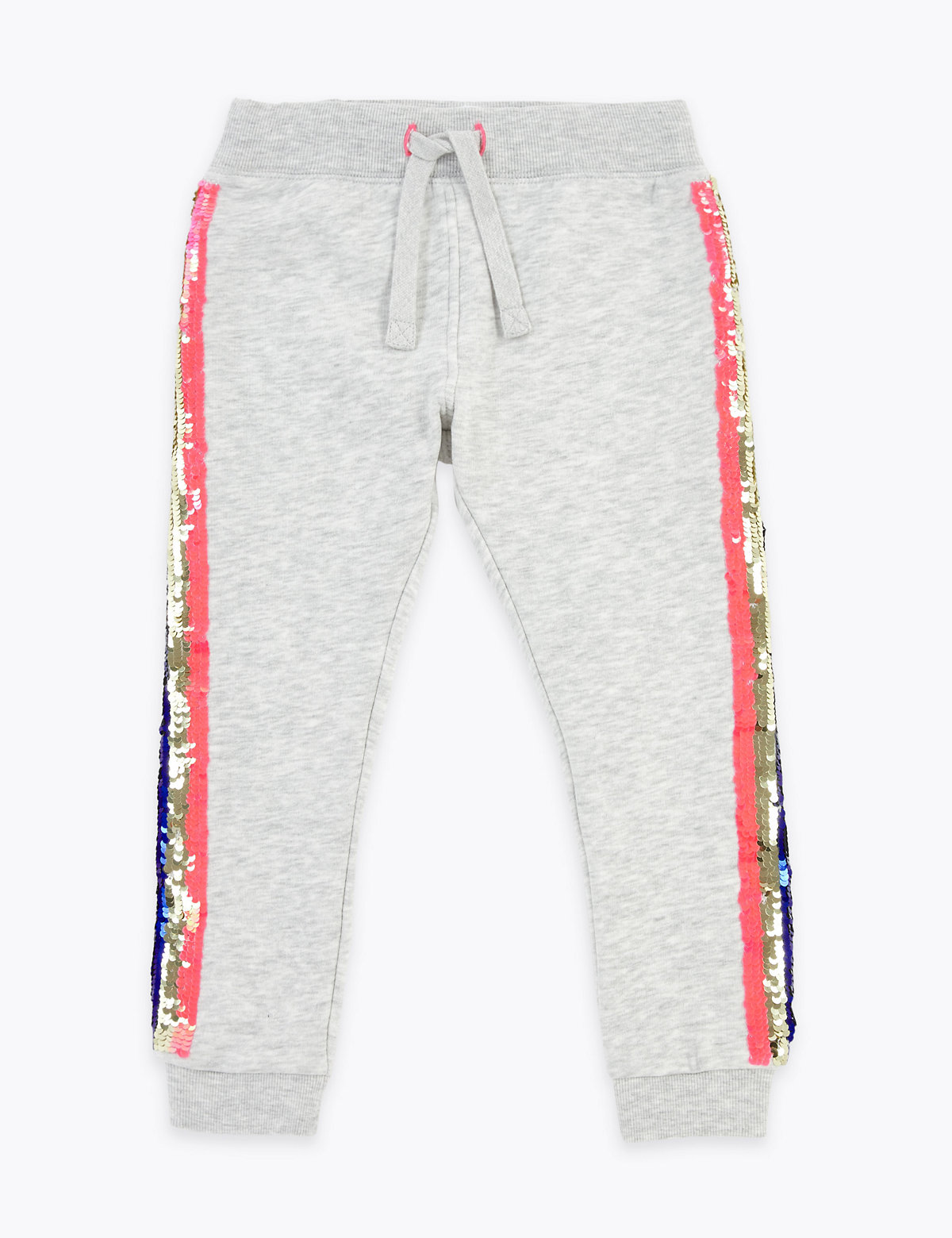 Reversible Sequin Side Stripe Joggers (2-7 Yrs)