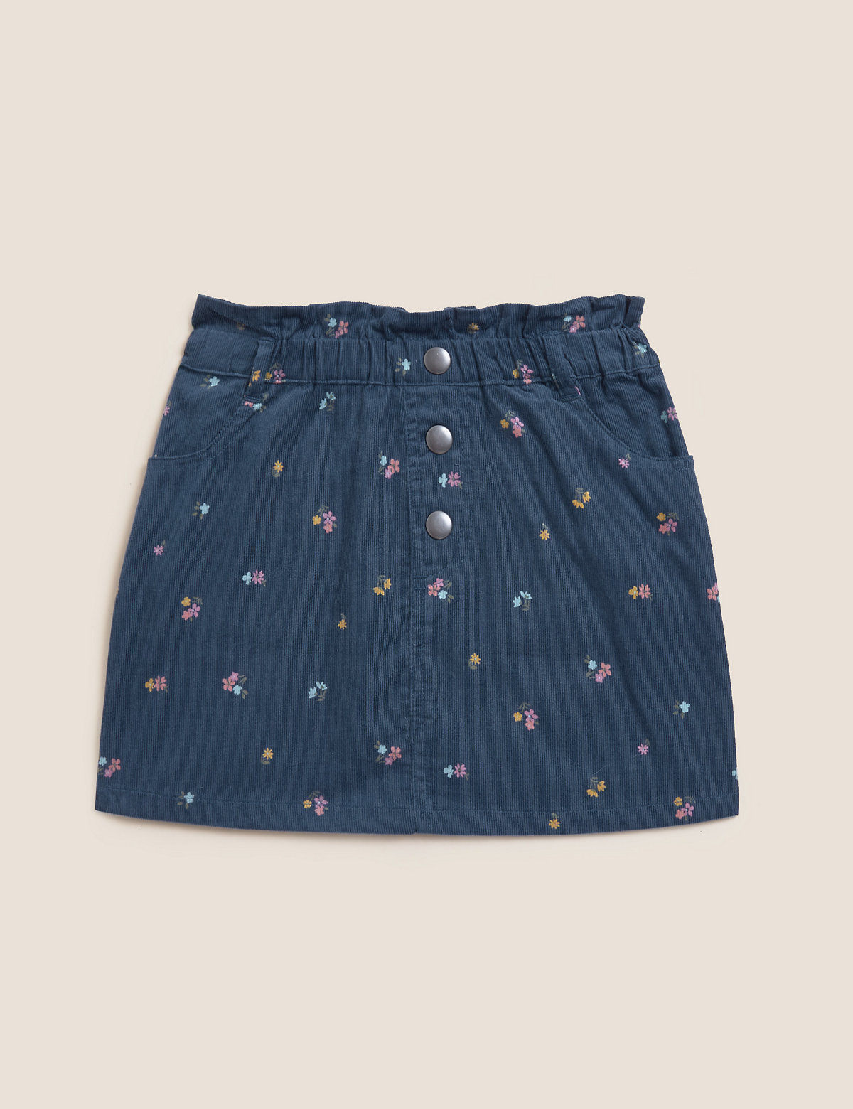 Pure Cotton Mini Floral Skirt (2-7 Yrs)