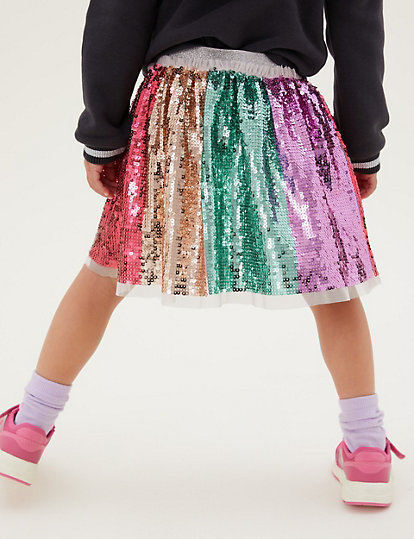 Rainbow Sequin Skirt (2-7 Yrs)