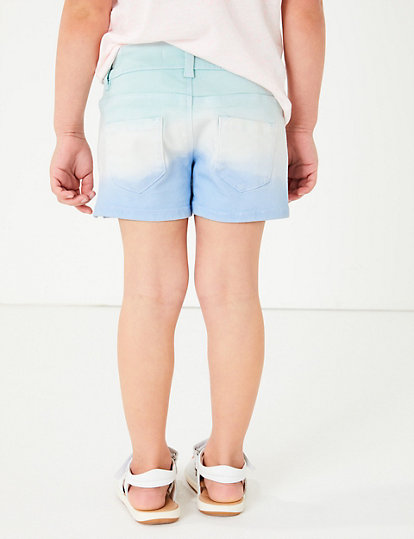 Denim Blue Ombre Shorts (2-7 Yrs)
