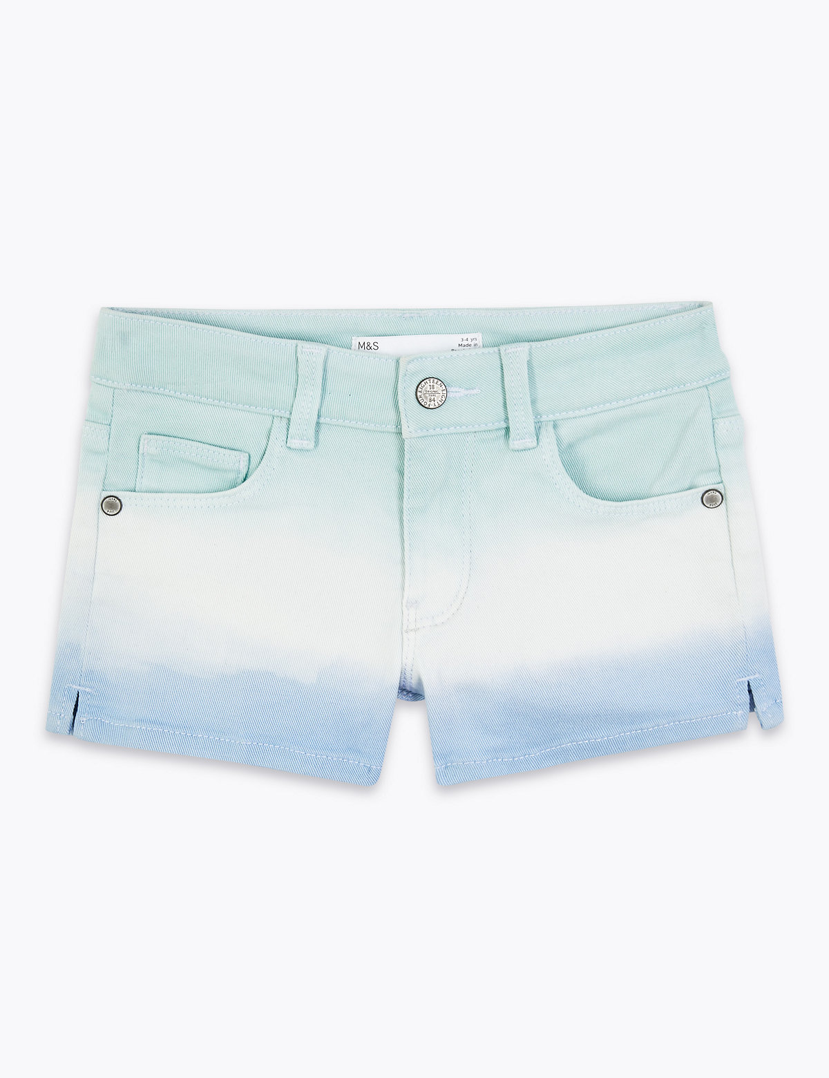 Denim Blue Ombre Shorts (2-7 Yrs)