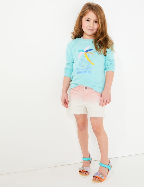 Denim Ombre Shorts (2-7 Yrs)