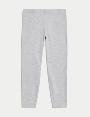 

M&S Collection Einfarbige Leggings mit hohem Baumwollanteil (2-7 J.) - Grey, Grey