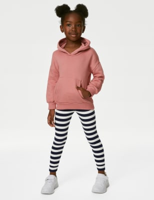 Cotton Rich Striped Leggings (2-8 Yrs)