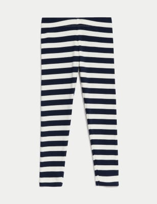 Cotton Rich Striped Leggings (2-8 Yrs)