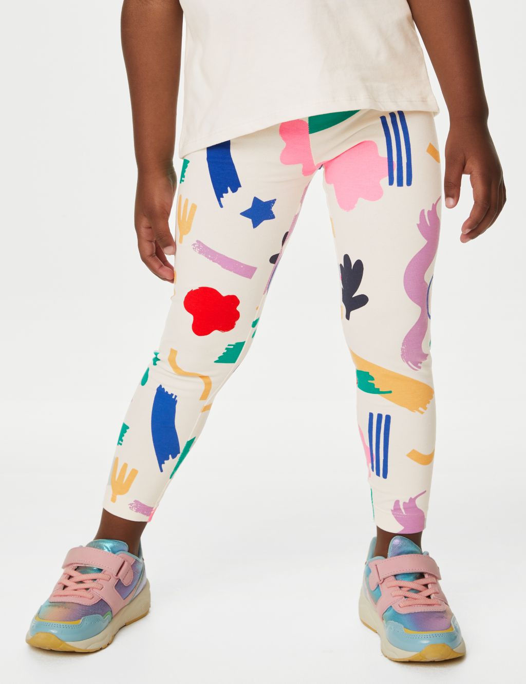 Cotton Rich Patterned Leggings (2-8 Yrs) image 3