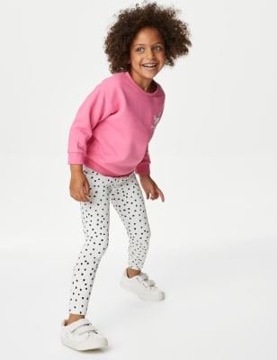 Cotton Rich Spotted Leggings (2-8 Yrs)