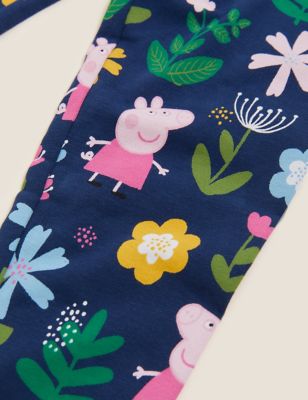 

Girls M&S Collection Peppa Pig™ Cotton Rich Leggings (2-7 Yrs) - Navy, Navy