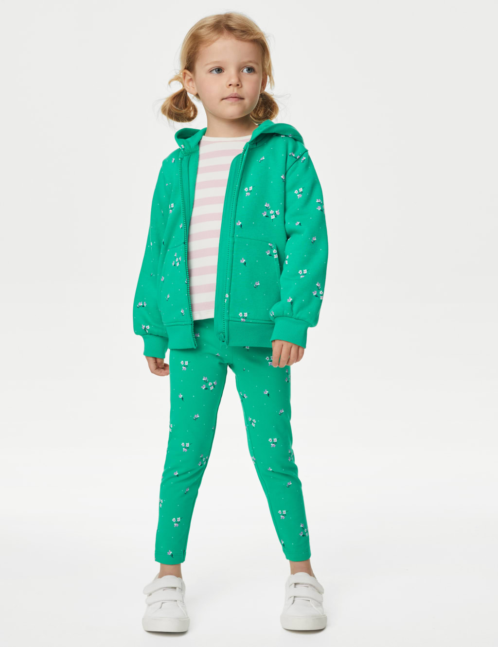 Cotton Rich Ditsy Floral Leggings (2-8 Yrs) image 1