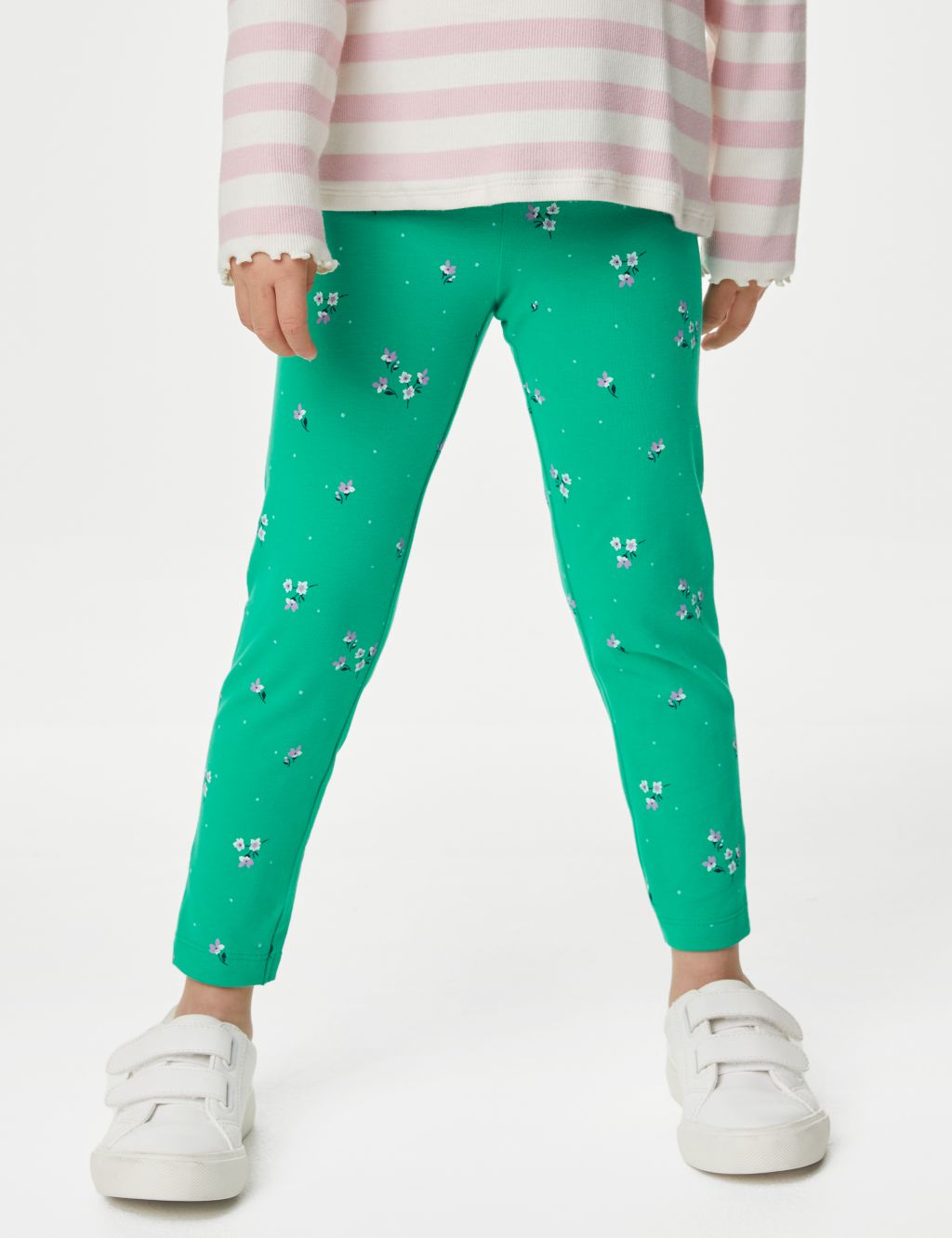 Cotton Rich Ditsy Floral Leggings (2-8 Yrs) image 3