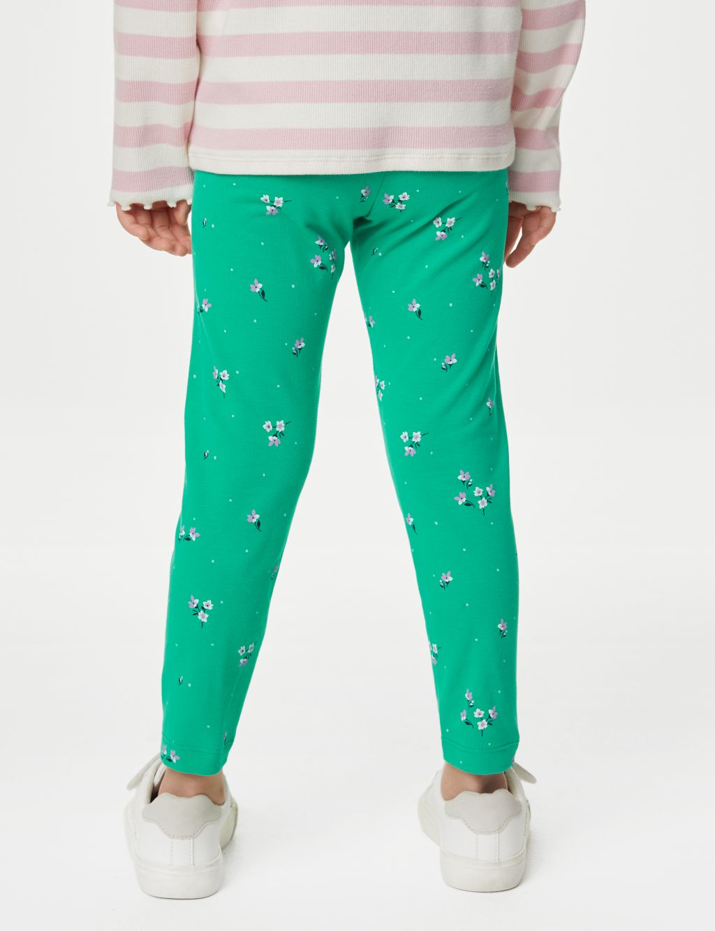 Cotton Rich Ditsy Floral Leggings (2-8 Yrs) image 4