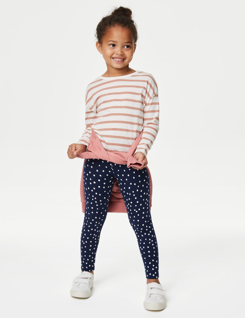 3pk Cotton Rich Patterned Leggings (2-8 Yrs) image 2
