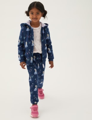 

Girls M&S Collection Disney Frozen™ Cotton Rich Joggers (2-10 Yrs) - Navy, Navy