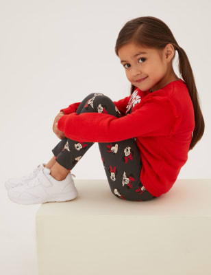 

M&S Collection Leggings mit Minnie Mouse™-Motiv (2-7 J.) - Charcoal, Charcoal