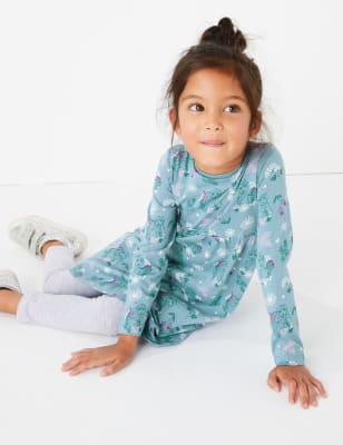 Robe en coton &agrave; motif La Reine des Neiges&nbsp;2 de Disney (du 2 au 10&nbsp;ans)