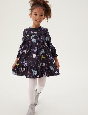 

Girls M&S Collection 2pc Cotton Rich Space Print Outfit (2-7 Yrs) - Charcoal, Charcoal