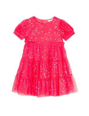 

Girls M&S Collection Star Print Dress (2 - 7 Yrs) - Pink, Pink