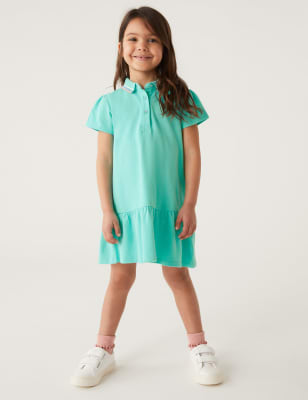 

M&S Collection Vestido 100% algodón (2-8 años) - Aqua, Aqua